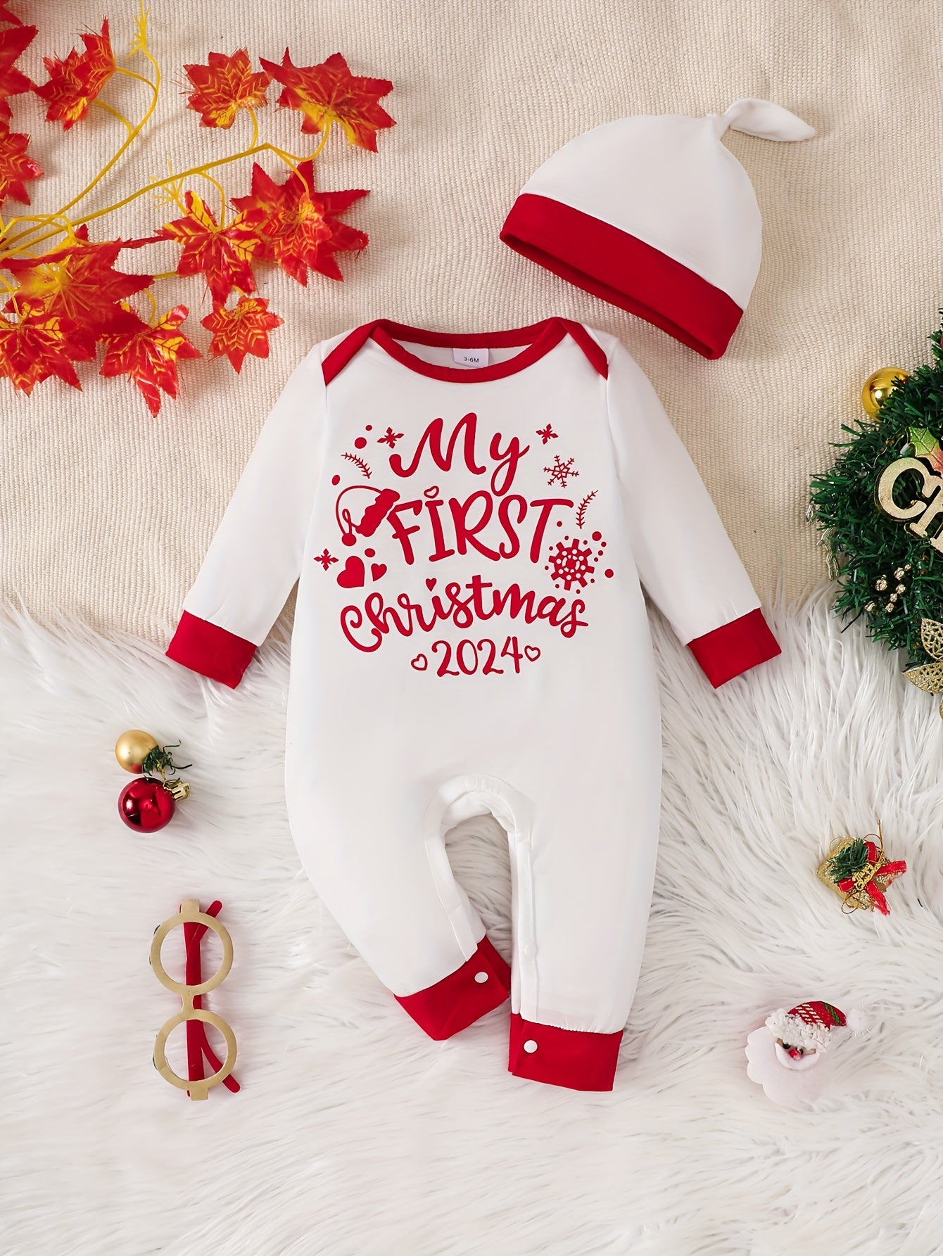 Baby's "My First Christmas" Romper