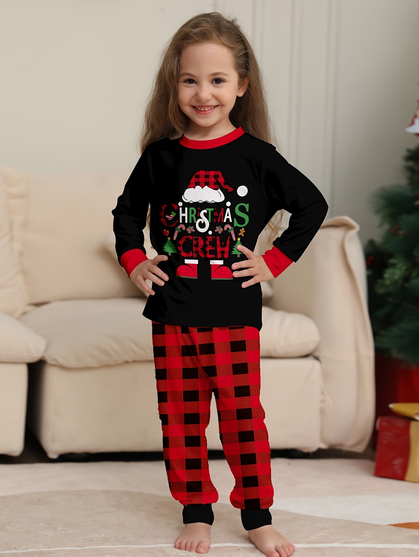 Retardant Fireproof Fabric Youngsters's Pajamas Set Christmas Boys and Girls