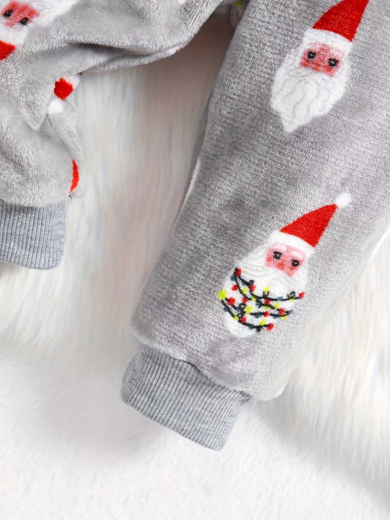 Kids' Christmas Plush Sweatsuit Set