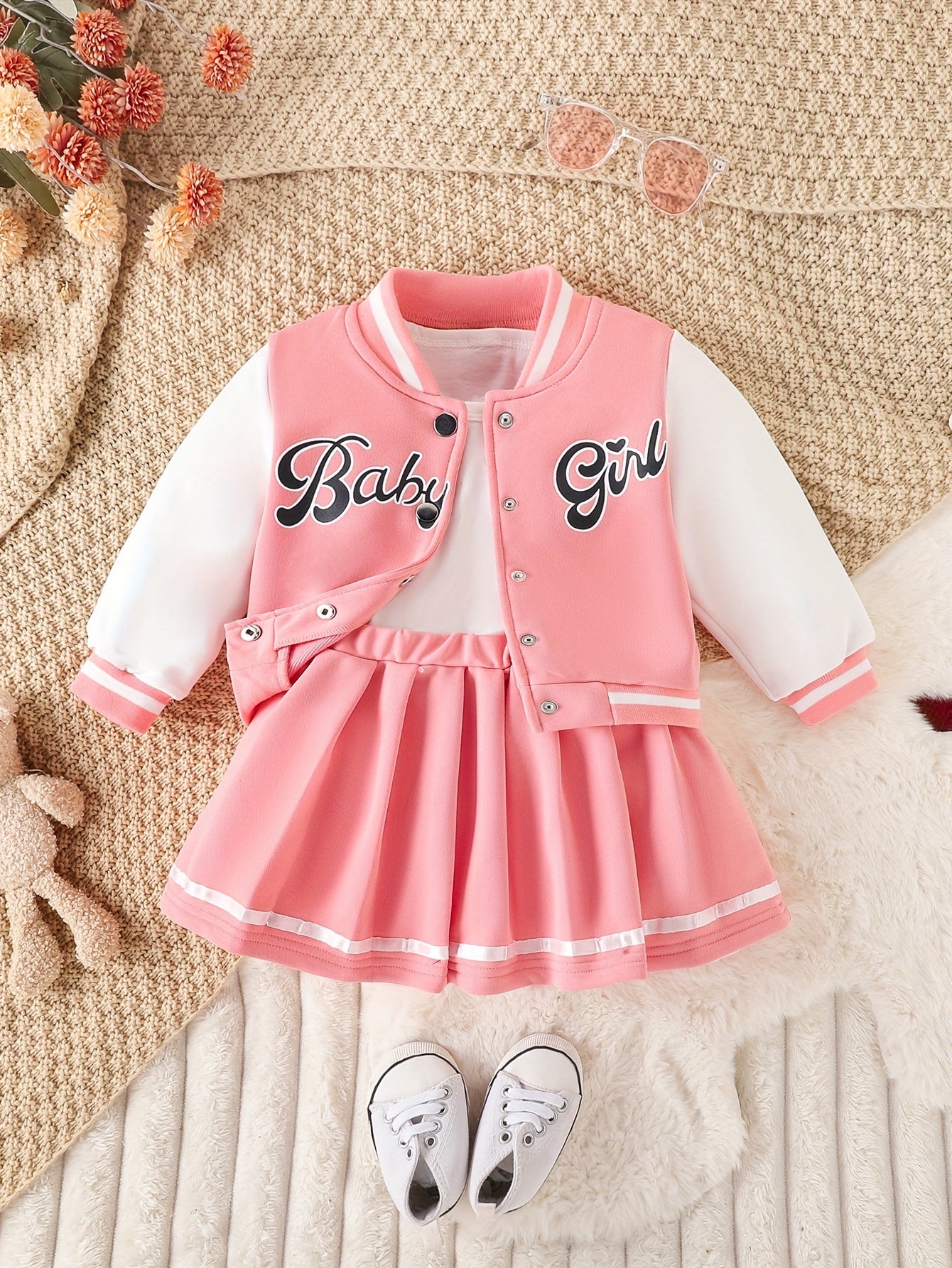 BABY GIRL two piece long sleeve set