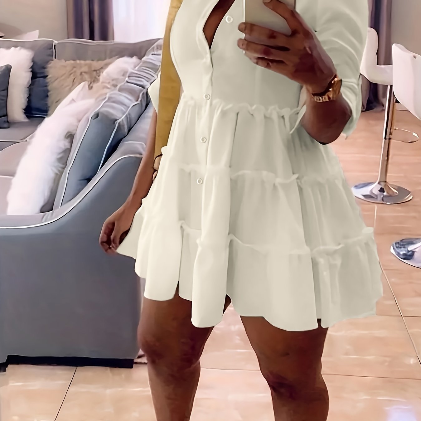 Elegant Chic Whisper Shirt Dress