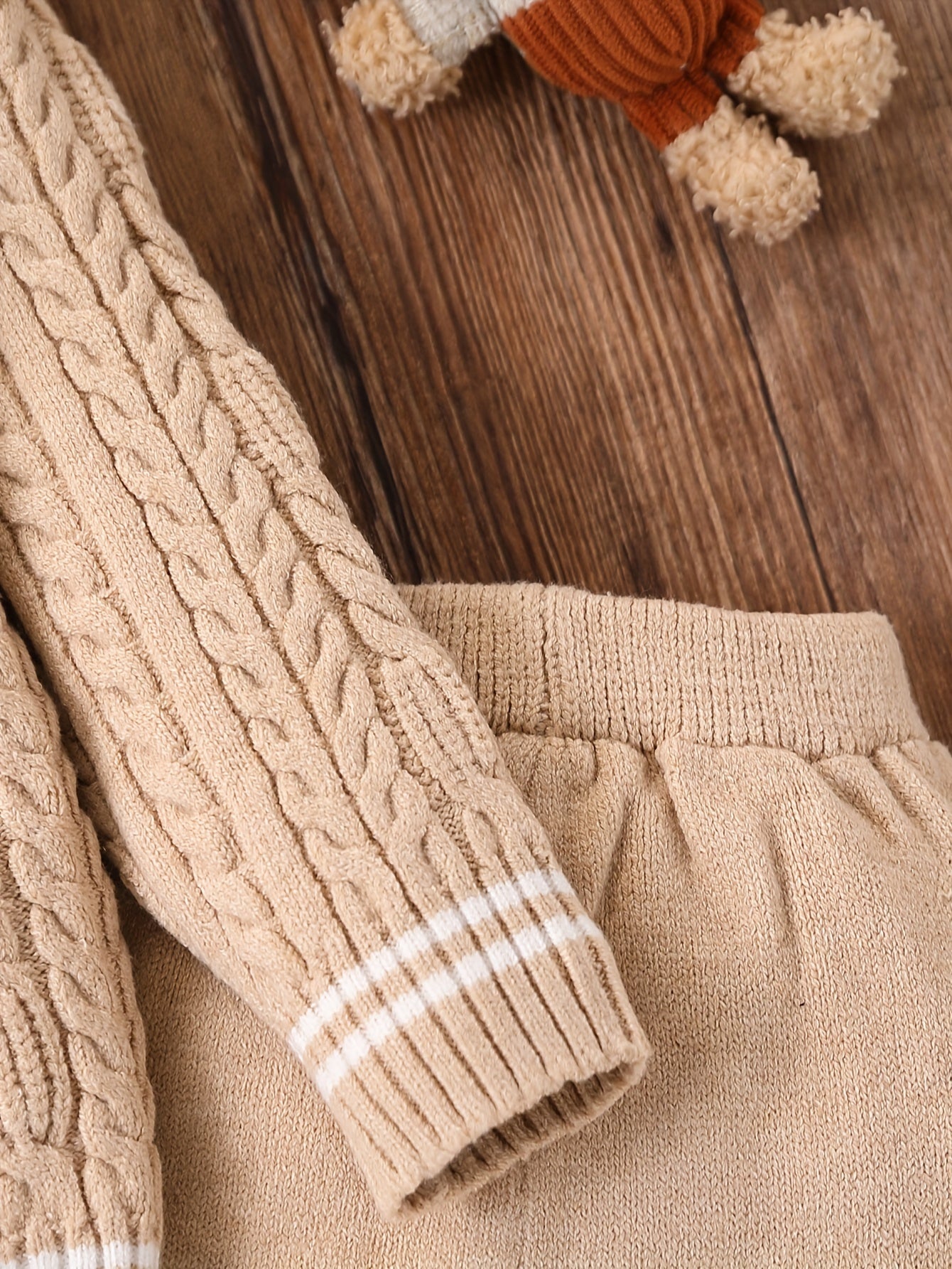 Boys' Cozy Knit Sweater & Pants Set