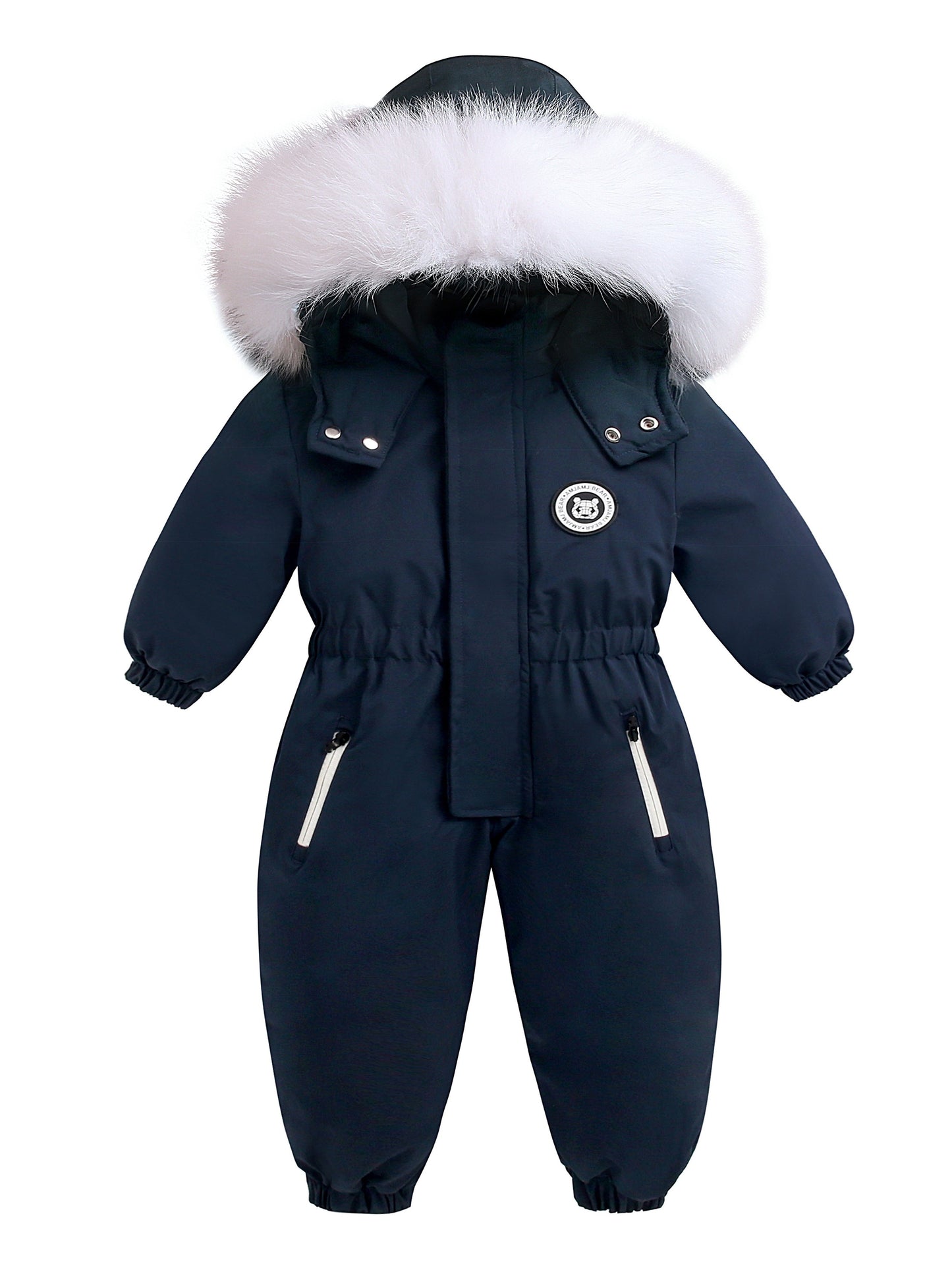 Hooded Jumpsuit With Zipper Pockets Coat Overalls