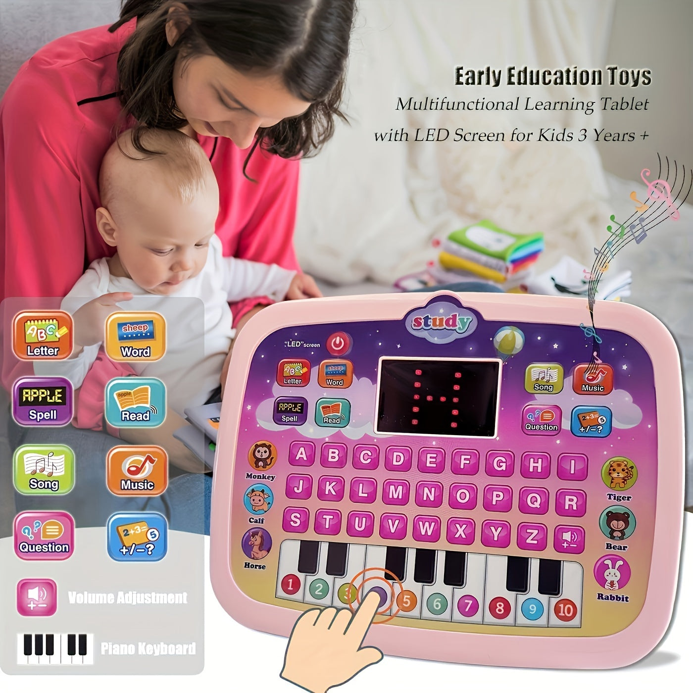 Alphabet, Numbers & Music Early Education Interactive Toy