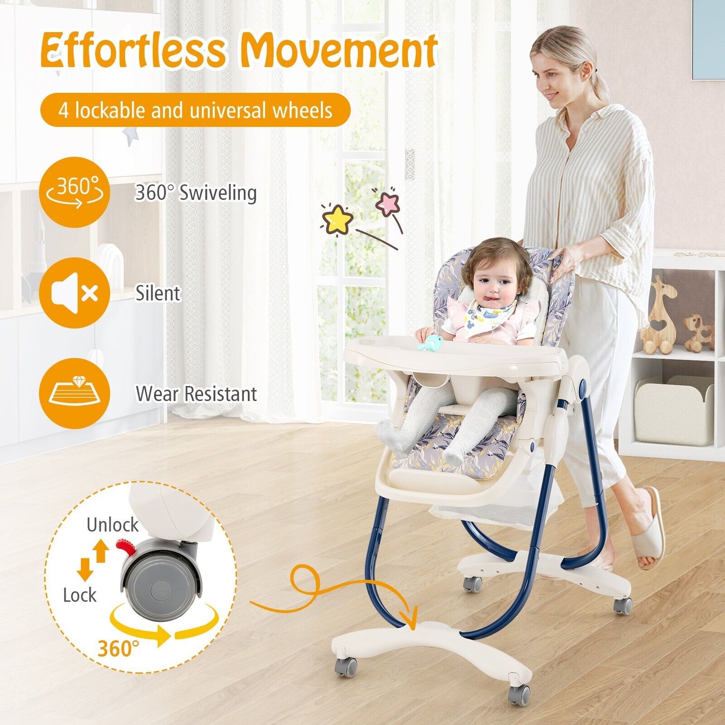 Convertible High Chair for Babies