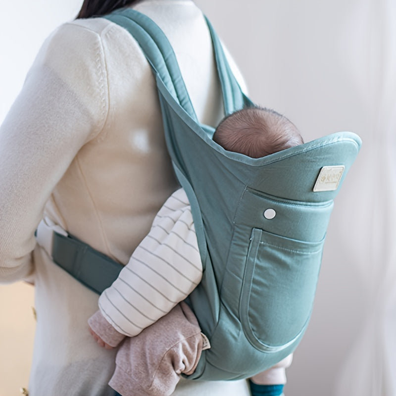 Infant Baby Carrier, Cross-Carry Style, Hands-Free Travel Gear