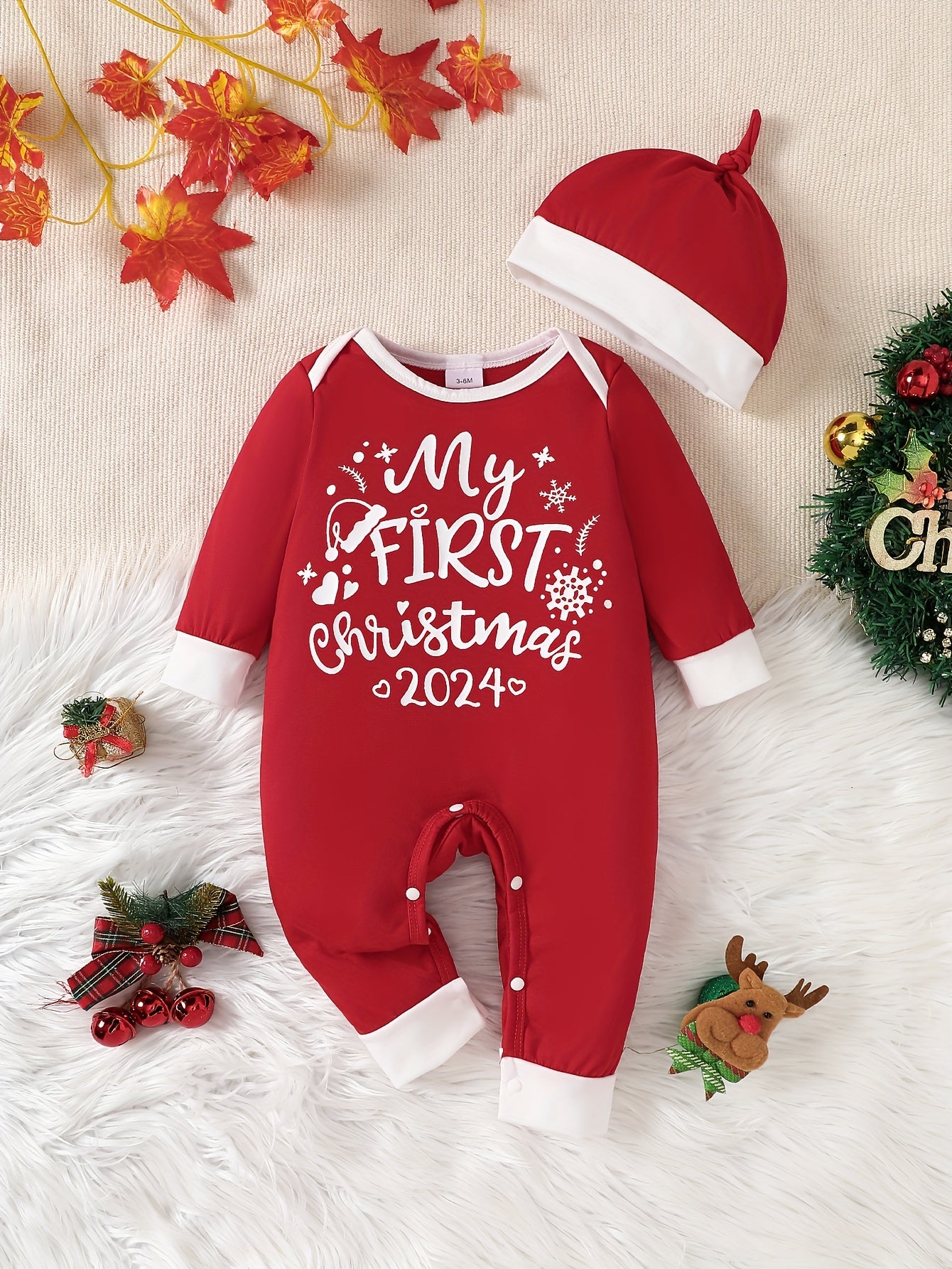 Baby's "My First Christmas" Romper