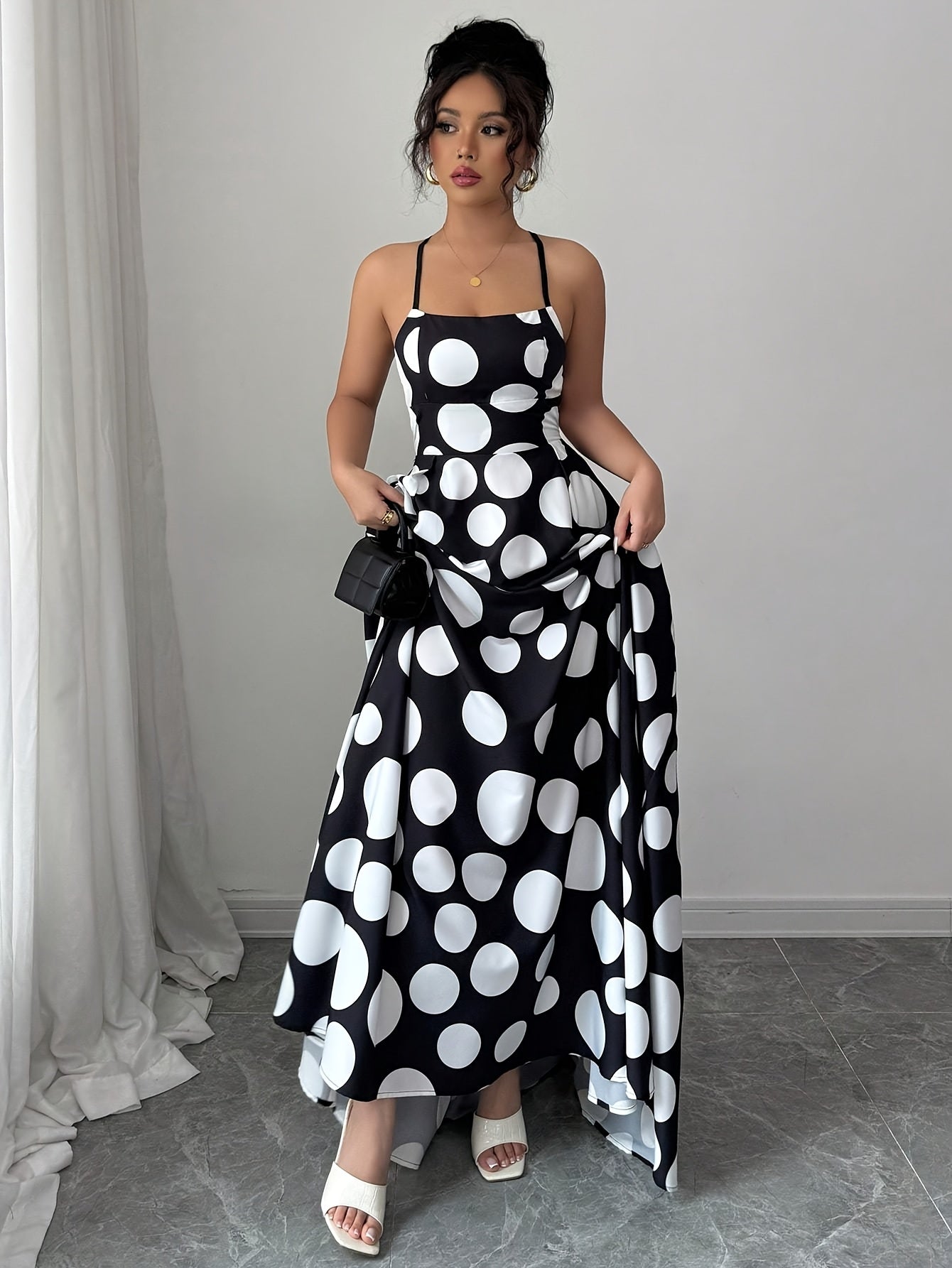 The Monochrome Bloom Dress