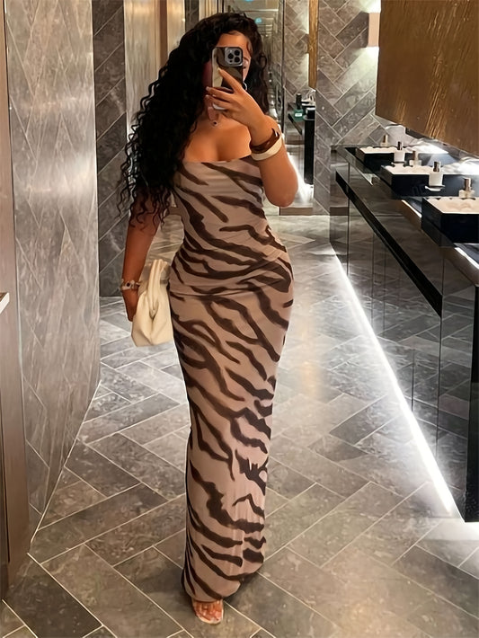 Women's Sleeveless Leopard Untamed Beauty Dress