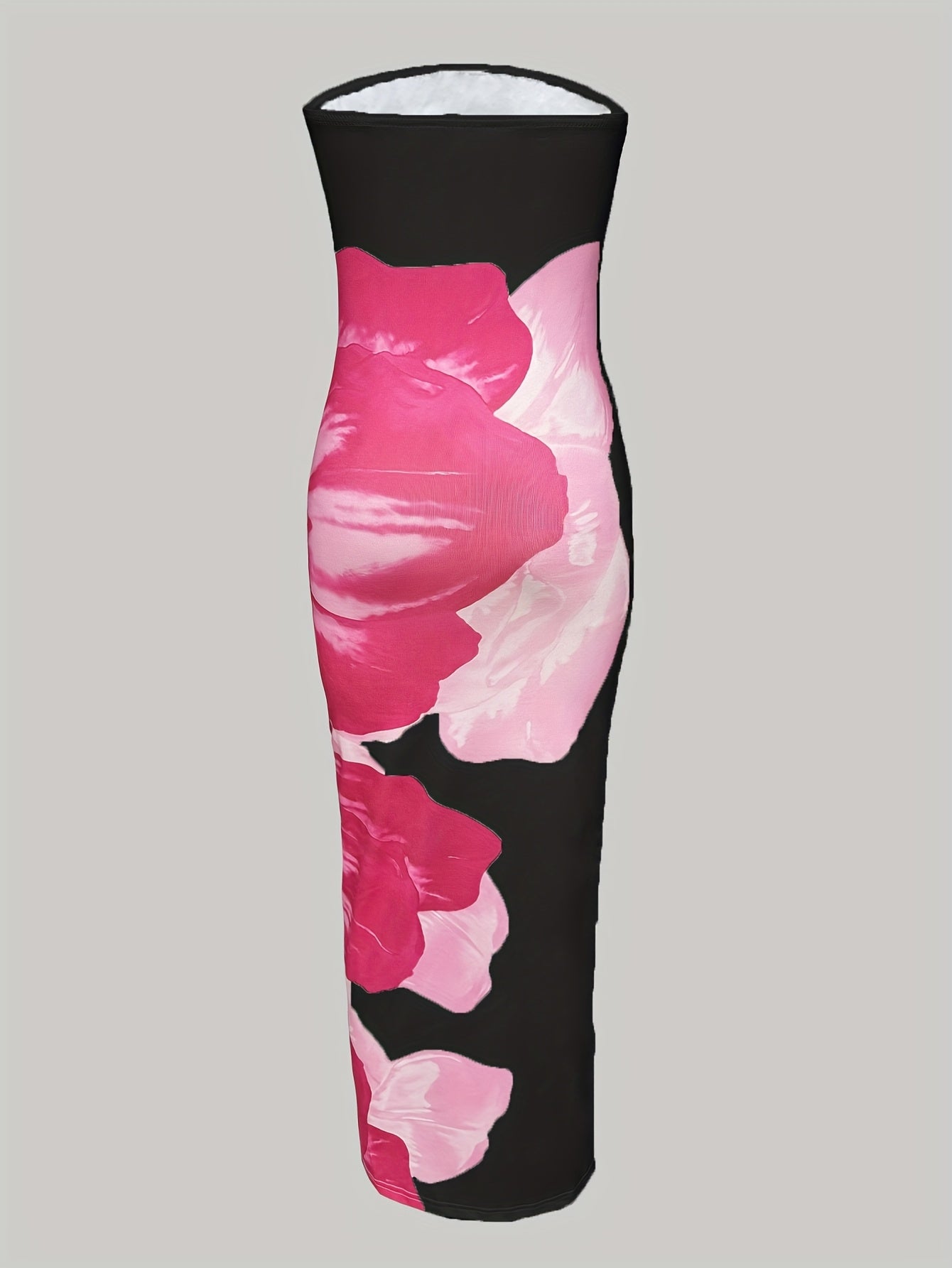 Women'S Printed Strapless Dress