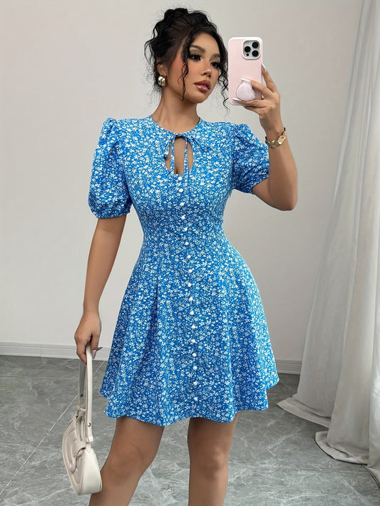 Blue Bloom Dress