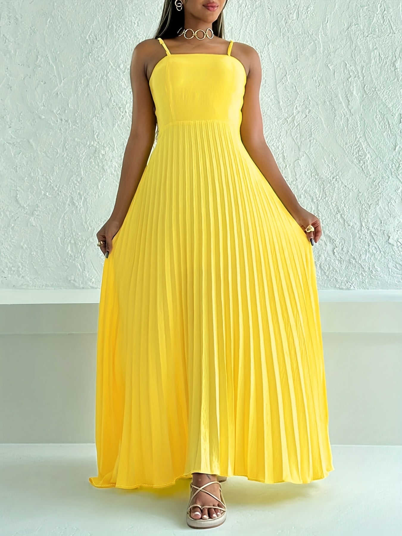 Sunset Flow Tie-Back Maxi Dress – Casual Chic for Spring/Summer