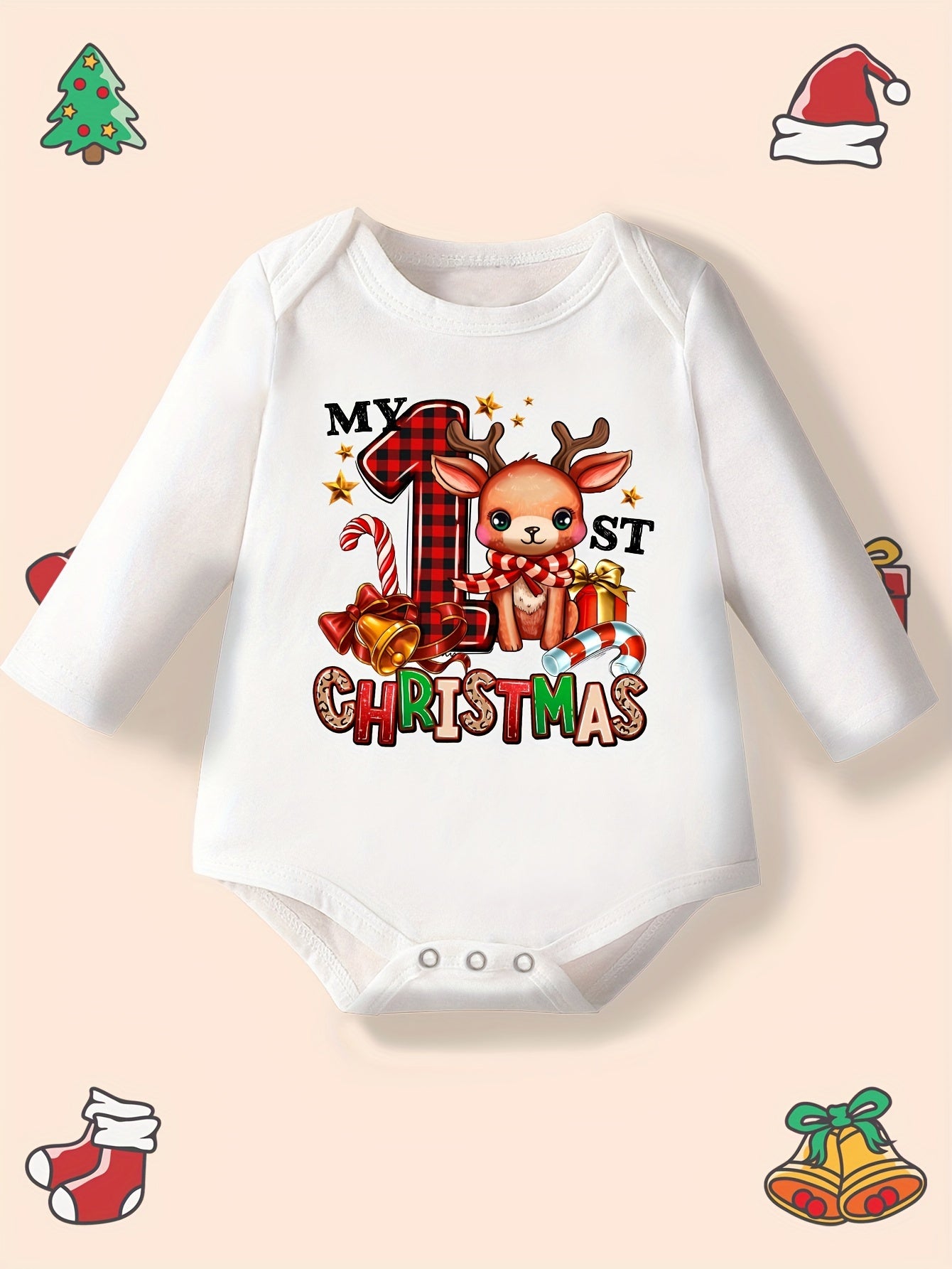 MILKYSHIP 1st Christmas Baby Onesie