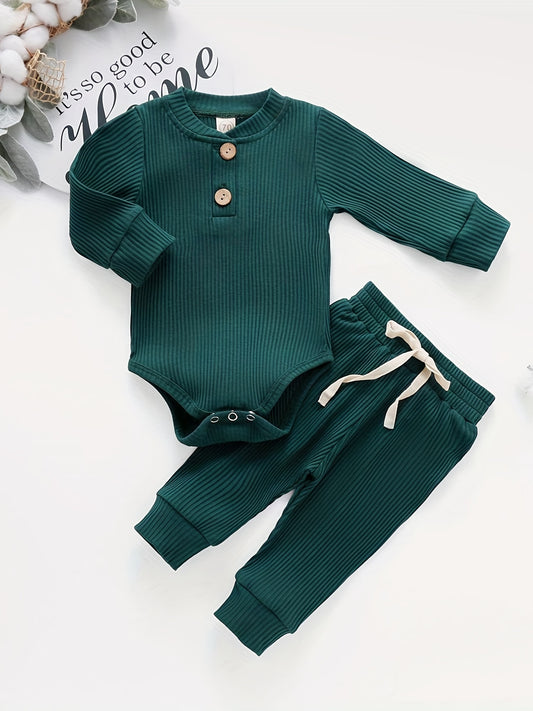 Unisex Long Sleeve Onesie & Pants Set