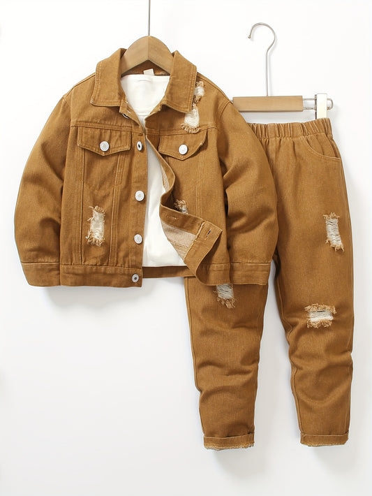 Boys Casual Denim Outfit Set