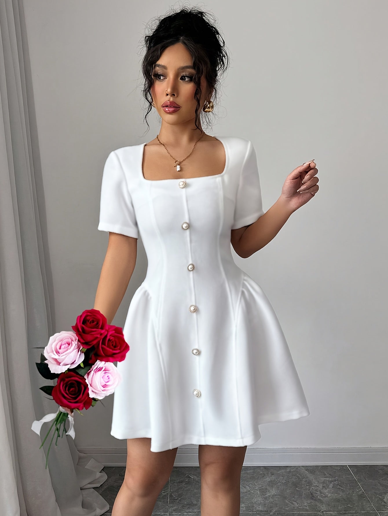 White Adore Dress