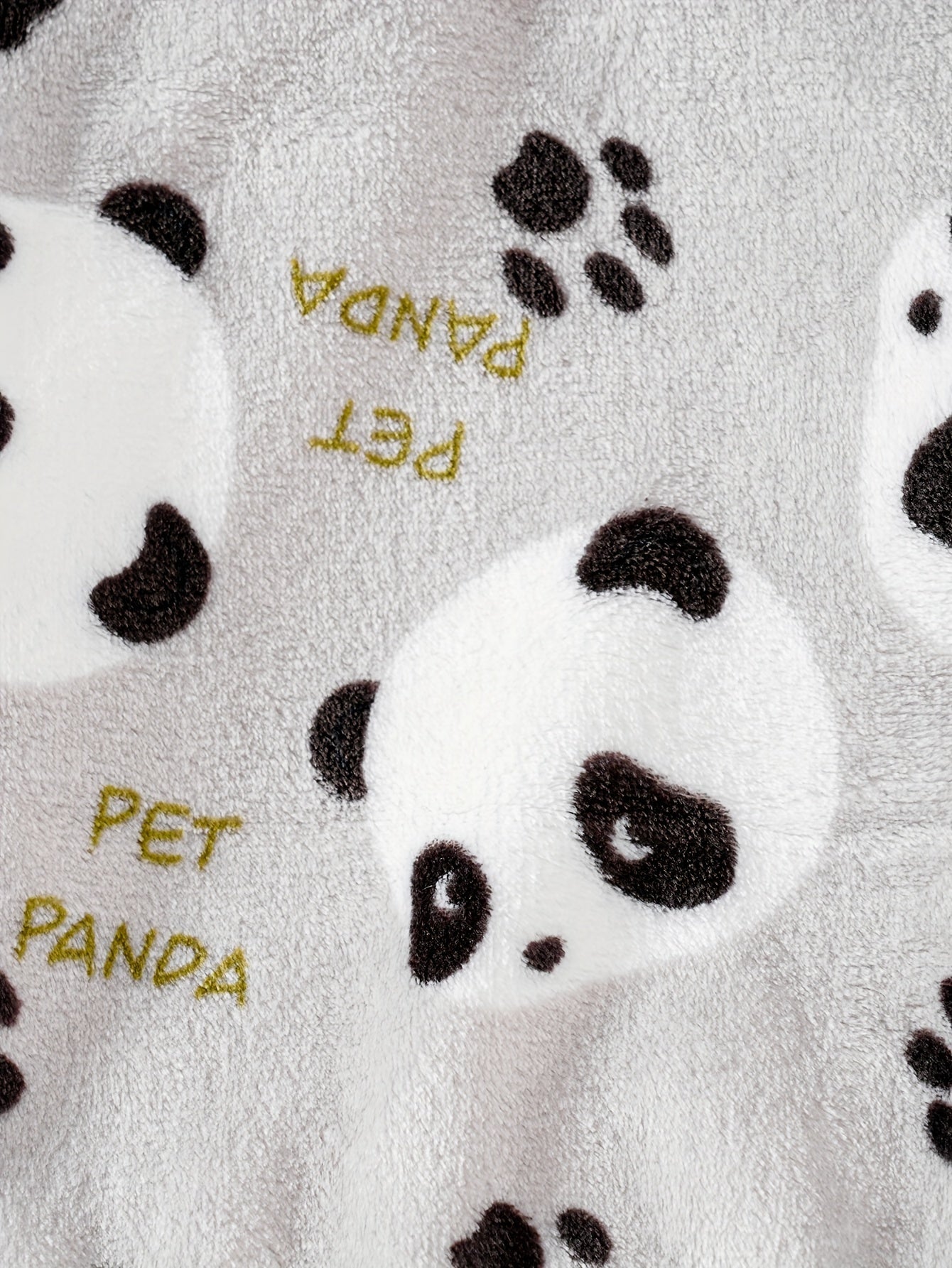 Panda Print Fleece Sweatshirt and Pants Set