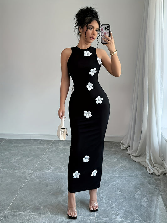 Elegant Sleeveless The Hourglass Bloom Dress
