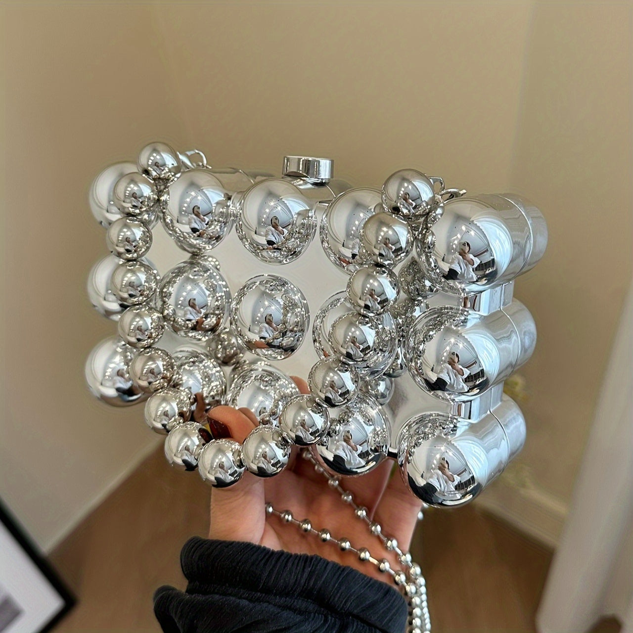 Acrylic Evening Clutch, A Small Square Handbag