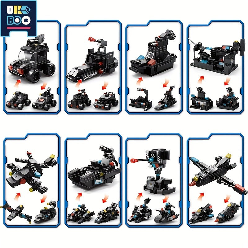 City Series Building Blocks Changes SWAT Station Assembled Car City