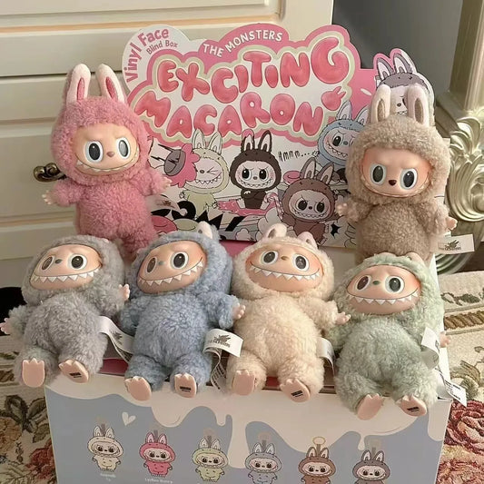 Labubu Exciting Blind Box Action Anime Figures 17cm Cute Mysterious Box Toys Pvc Doll And Hobbies Ornaments Kids Gifts