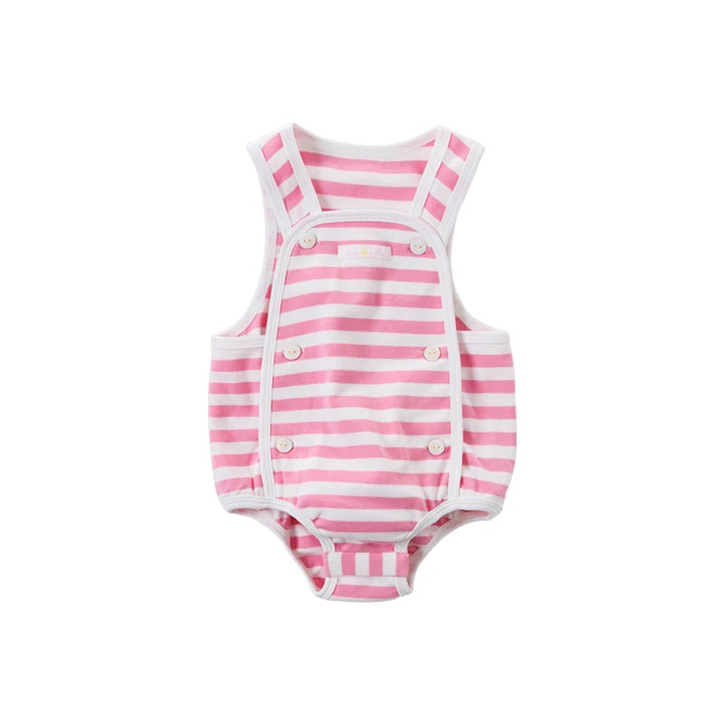 unisex fashion striped jumpsuits infant toddler romper