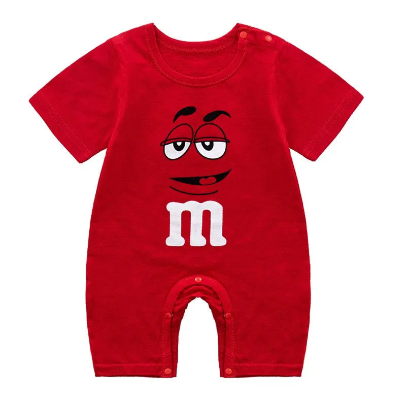 Baby Boys Short Sleeve Rompers Cotton Newborn Girls Jumpsuit Toddler Baby Climbing Suit For 0-24M