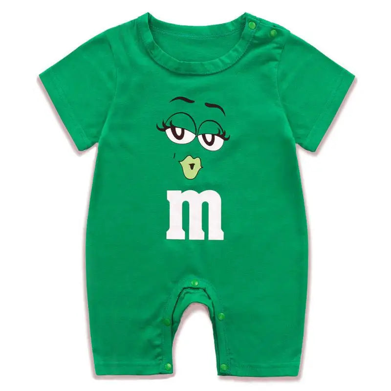 Baby Boys Short Sleeve Rompers Cotton Newborn Girls Jumpsuit Toddler Baby Climbing Suit For 0-24M