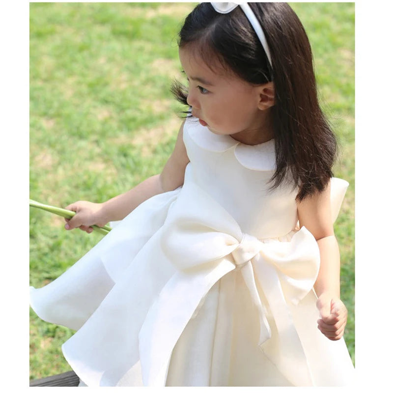 IYEAL Elegant Children Dresses Baby Girls Baptism Dress For Eid Princess Kids Girl Wedding Birthday Party Dresses for 1-10 Years