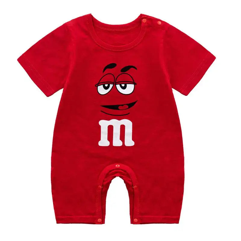 Baby Boys Short Sleeve Rompers Cotton Newborn Girls Jumpsuit Toddler Baby Climbing Suit For 0-24M