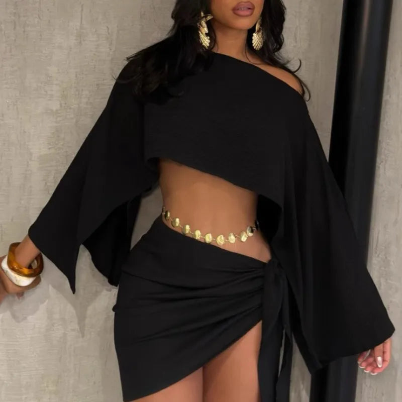 Effortless Glow Off-Shoulder Co-Ord