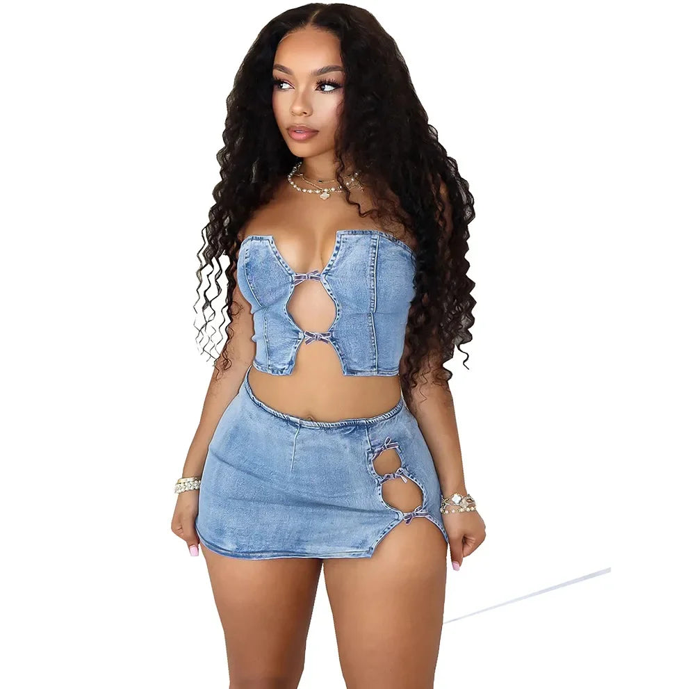 Denim Rebel Two-Piece Set