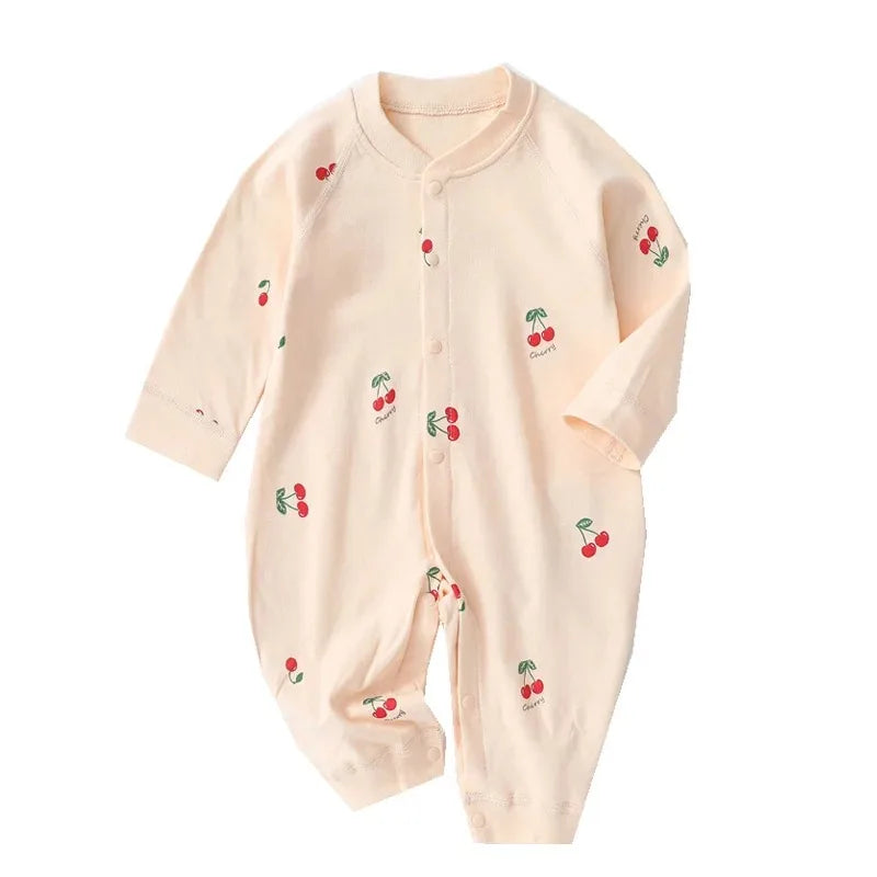 Newborn Jumpsuit Cartoon Bear Long Sleeves Baby Rompers for Boys Girls Autumn Clothes Infant Outfit Toddler Onesie 0-18M