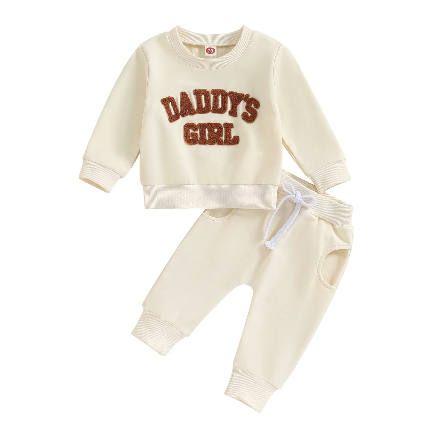 ma&baby 0-3Y Newborn Infant Baby Girl Clothes Sets Letter Embroidery Long Sleeve Tops Pants Casual Fall Spring Outfits