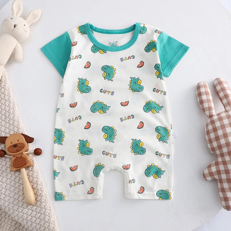 Baby One-piece Clothes Romper Short Sleeve Climb Clothing Newborn Jumpsuits Toddler Girl boy Onesie