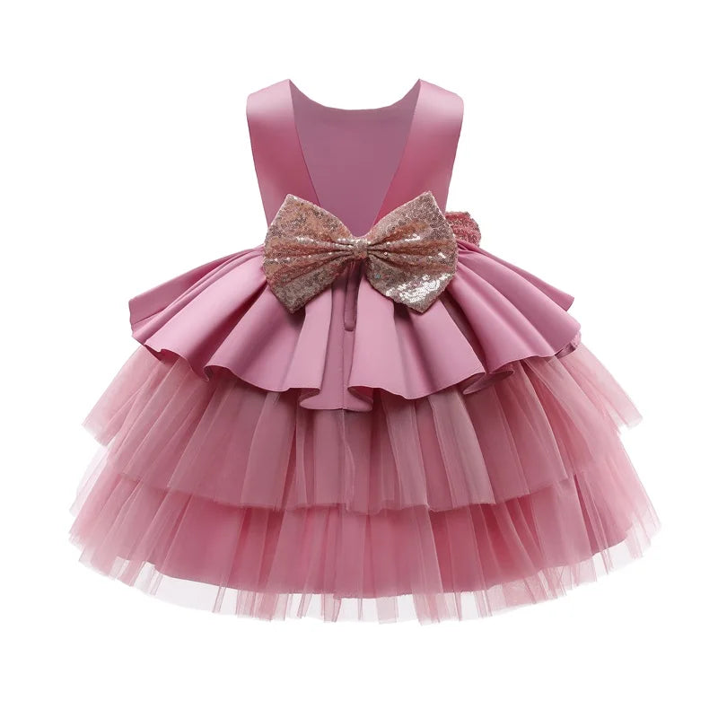 Princess Dress Wedding Birthday Tutu Prom Children Elegant Party Communion Clothes