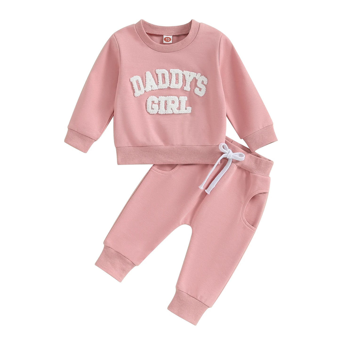 ma&baby 0-3Y Newborn Infant Baby Girl Clothes Sets Letter Embroidery Long Sleeve Tops Pants Casual Fall Spring Outfits