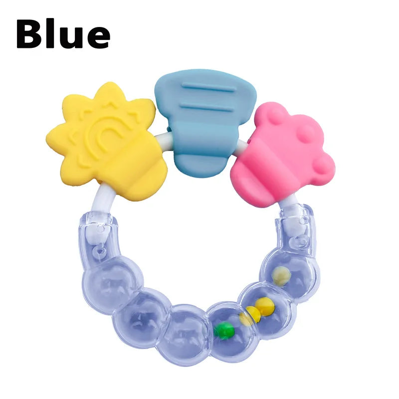 Newborn Chews Food Grade Teethers Training Bed Toy  Baby fruit item Feeding Infant Rattle