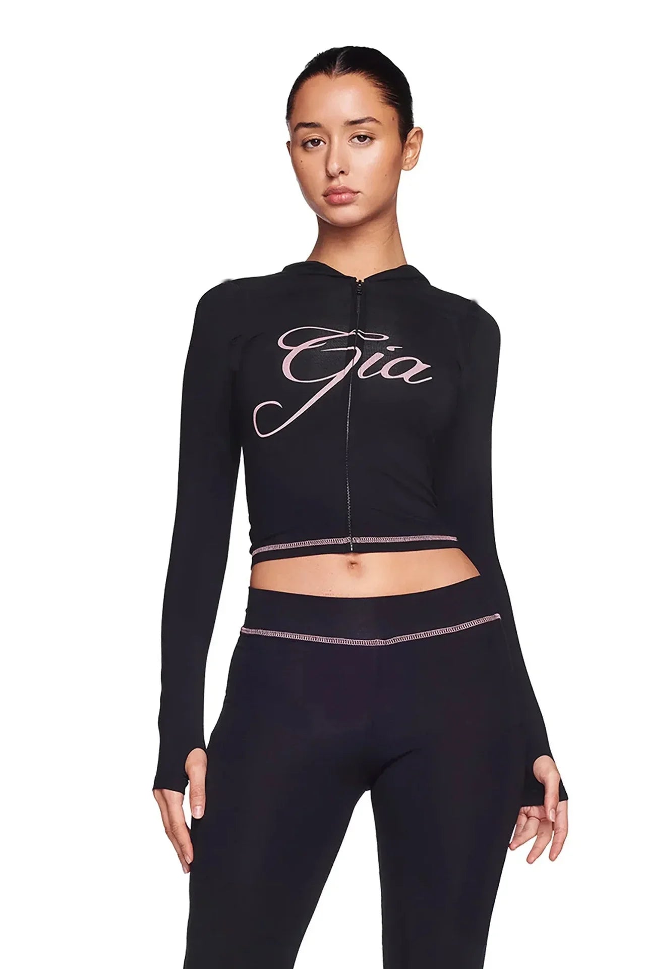 Gia Luxe Printed Tracksuit Set