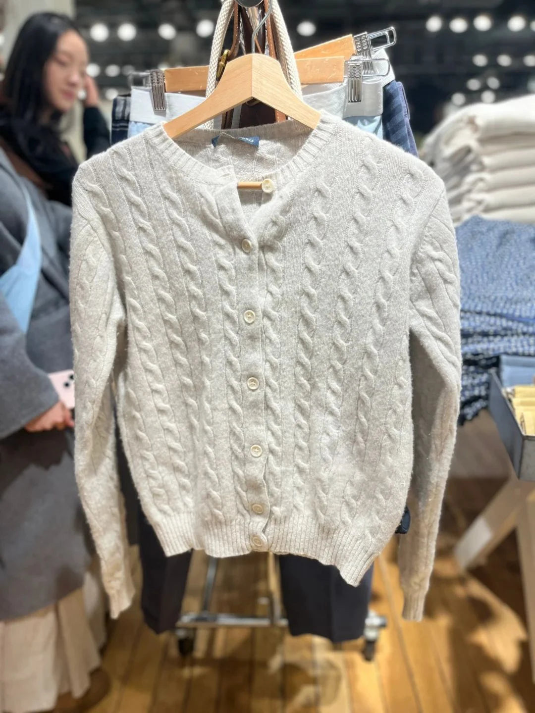 Twisted Flower Chic Cardigan Sweater Woman Round Neck Long Sleeve Single Breasted Cotton Outerwear Autumn Casual Loose Sweaters