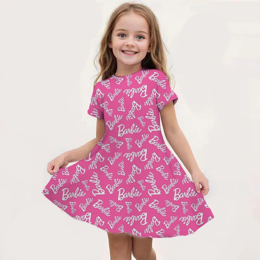 Barbie I Am Kenough Princess Dress Girls Women Short Sleeve