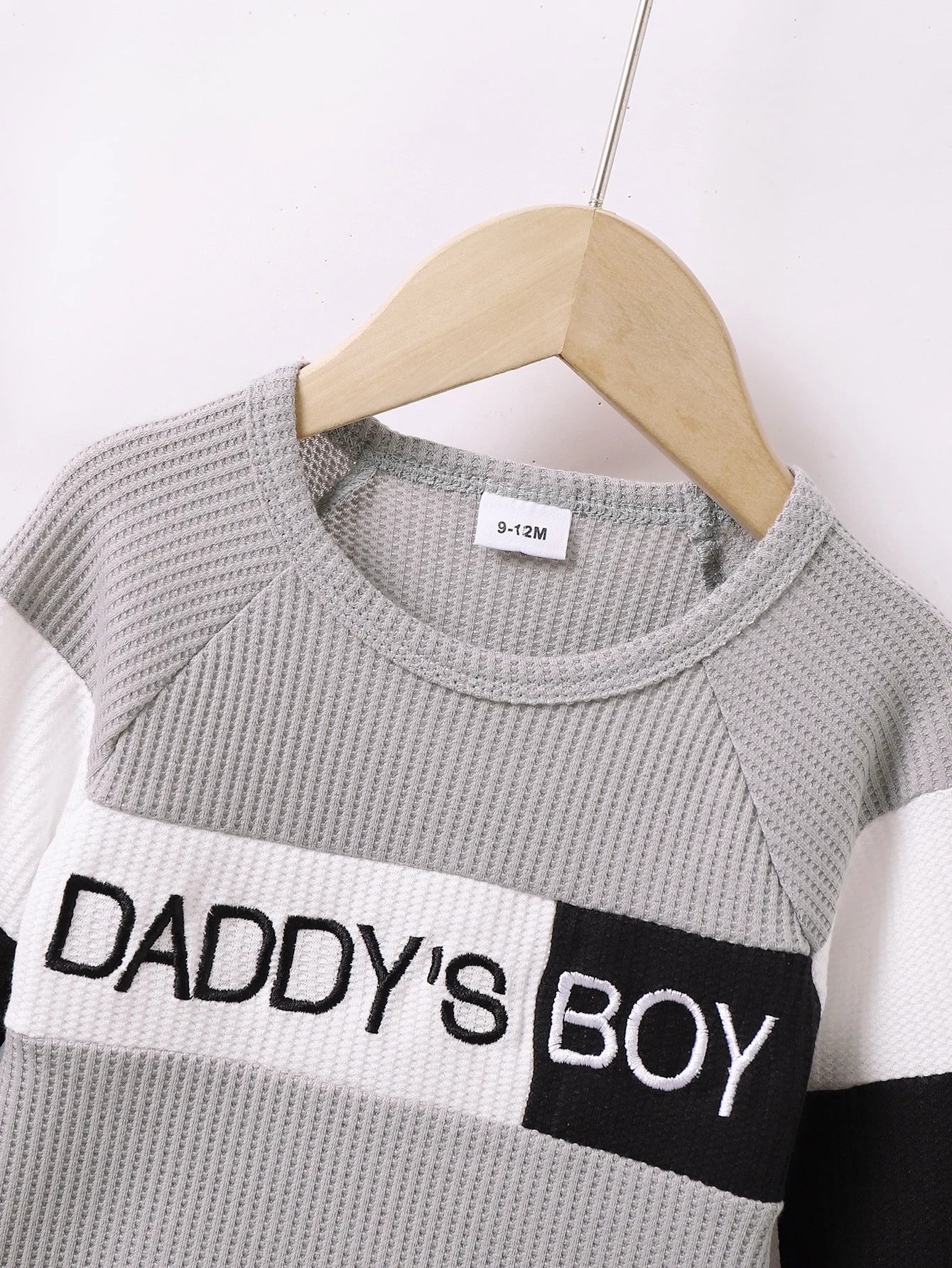 Boy Fashion Color Block Long Sleeve Top+Pant Spring and Autumn Clothing Outfits for Toddler Boy 1-4 Years