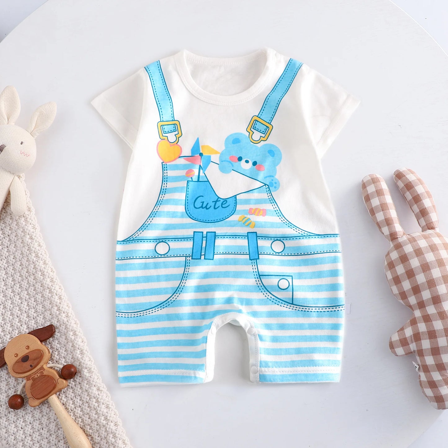 Baby One-piece Clothes Romper Short Sleeve Climb Clothing Newborn Jumpsuits Toddler Girl boy Onesie