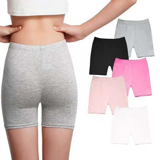 Girls Safety Shorts 2024 Soft Modal Candy Color Solid Color Comfortable Kids Sports Leggings Casual Underwear 3-12 Years