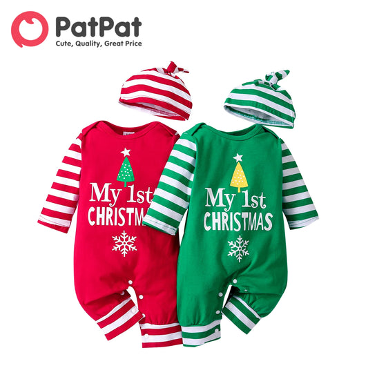 PatPat Christmas Costume Newborn Baby Jumpsuit