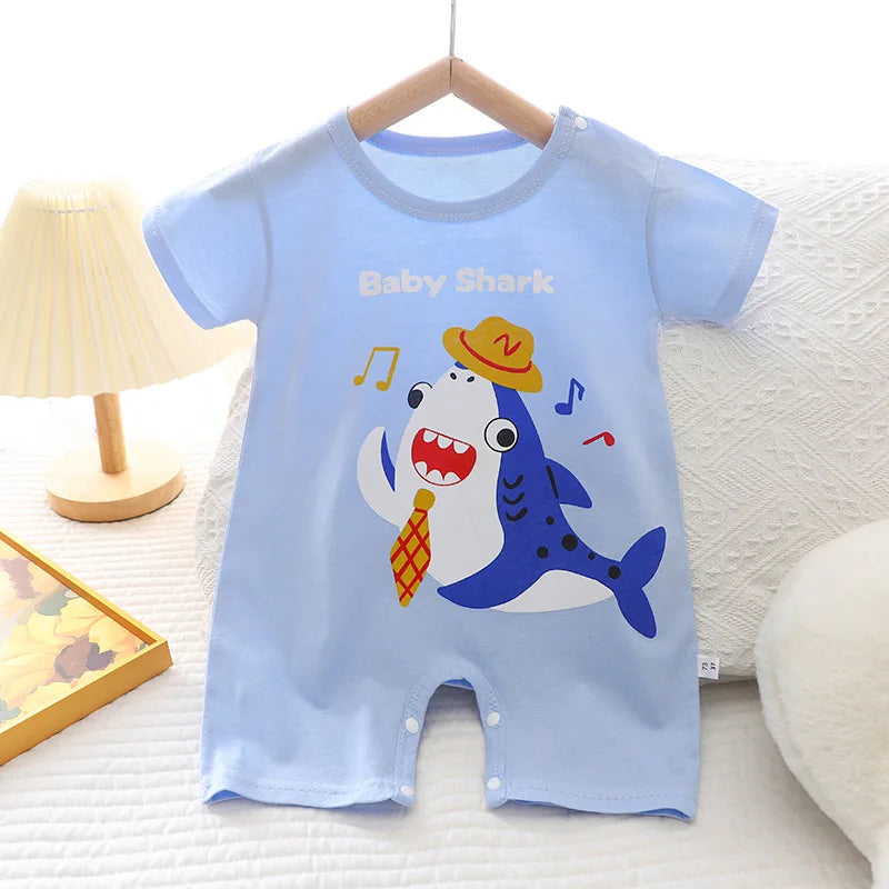 Baby One-piece Clothes Romper Short Sleeve Climb Clothing Newborn Jumpsuits Toddler Girl boy Onesie