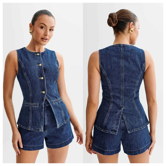 City Breeze Suit Sleeveless Summer Co-Ord