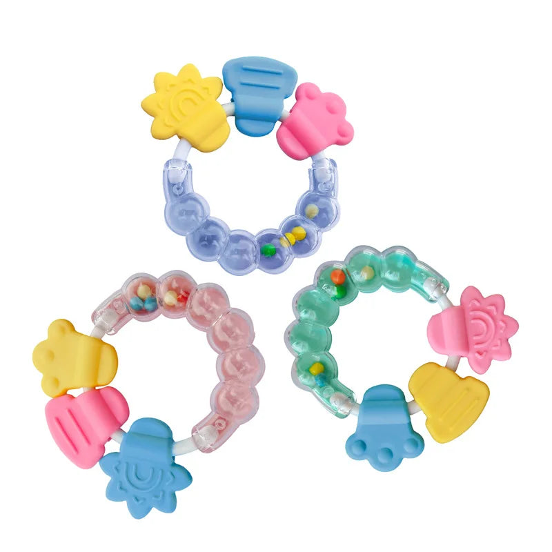 Newborn Chews Food Grade Teethers Training Bed Toy  Baby fruit item Feeding Infant Rattle