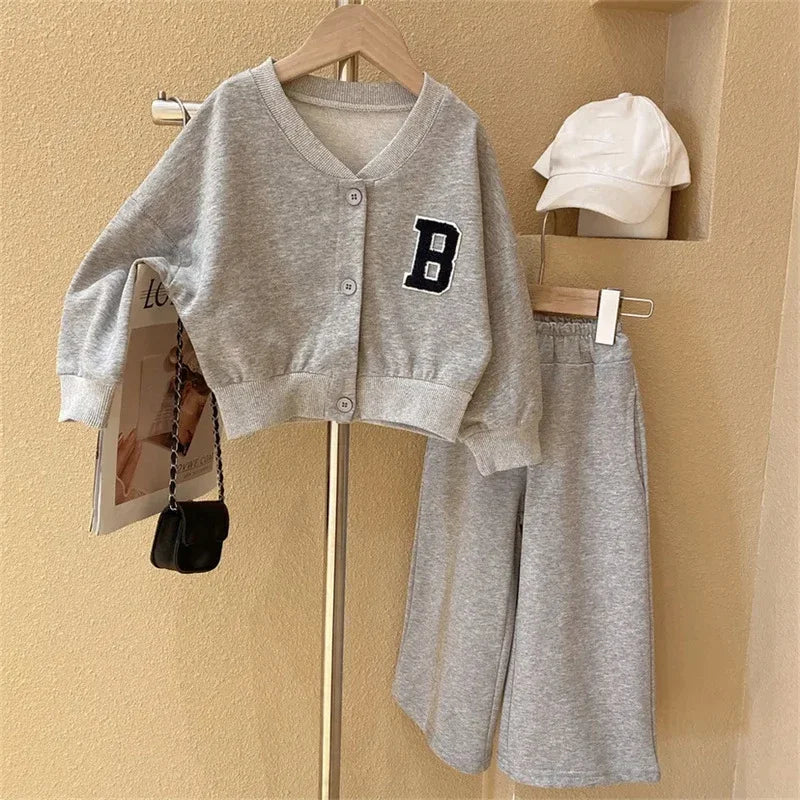 Girl Clothes Set Childrens Clothing Spring Suit Jacket, Pants 2PCS Toddler Girl Sport Suit Kids Baby Girl Outfit Sets