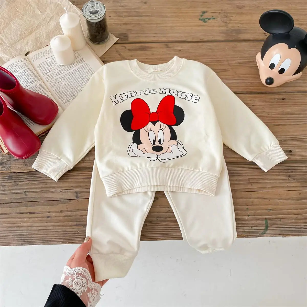 Lion Printed Sweatshirt Suit Baby Clothes Loose Fashion Cartoon Tracksuit Spring New Kids Long Sleeved Tops + Pants 2pc/set